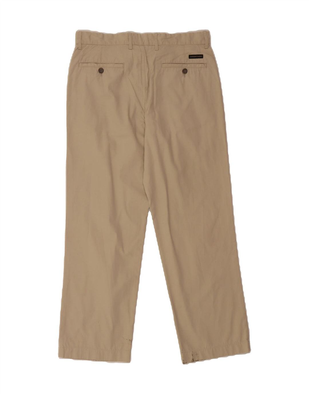 MARLBORO CLASSICS Mens Straight Casual Trousers W34 L28 Beige Cotton Vintage Marlboro Classics and Second-Hand Marlboro Classics from Messina Hembry 