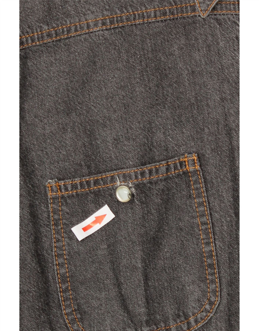 Camisa jeans feminina C'EST COMMECA Reino Unido 16 grande cinza