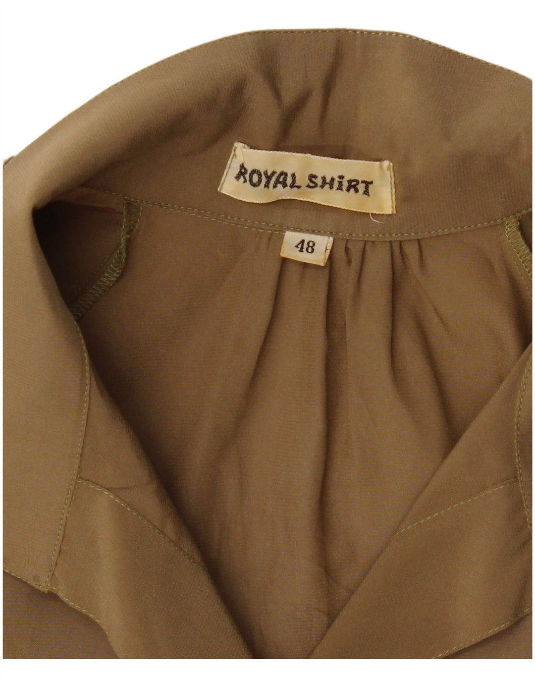 Blusa feminina vintage IT 48 XL cáqui