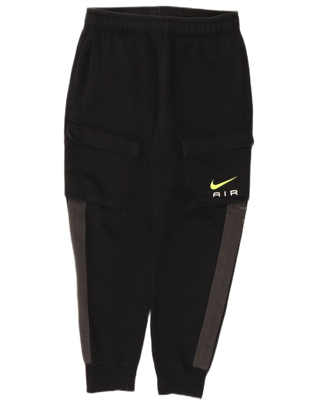 Nike Mens Cargo Calças de treino Joggers Médio Preto Colourblock Algodão