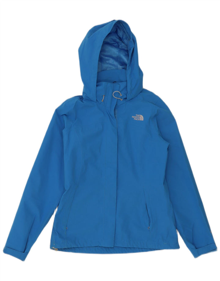Jaqueta de chuva com capuz feminina The North Face UK 10 poliéster azul pequeno