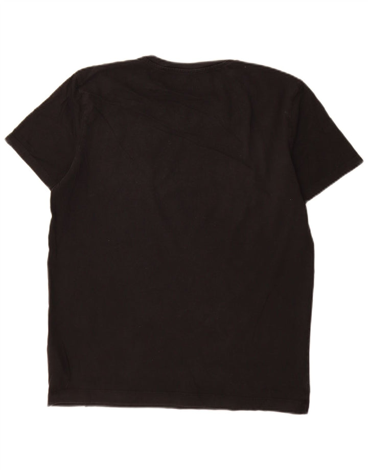 Camiseta feminina CALVIN KLEIN com estampa gráfica UK 14 algodão preto médio