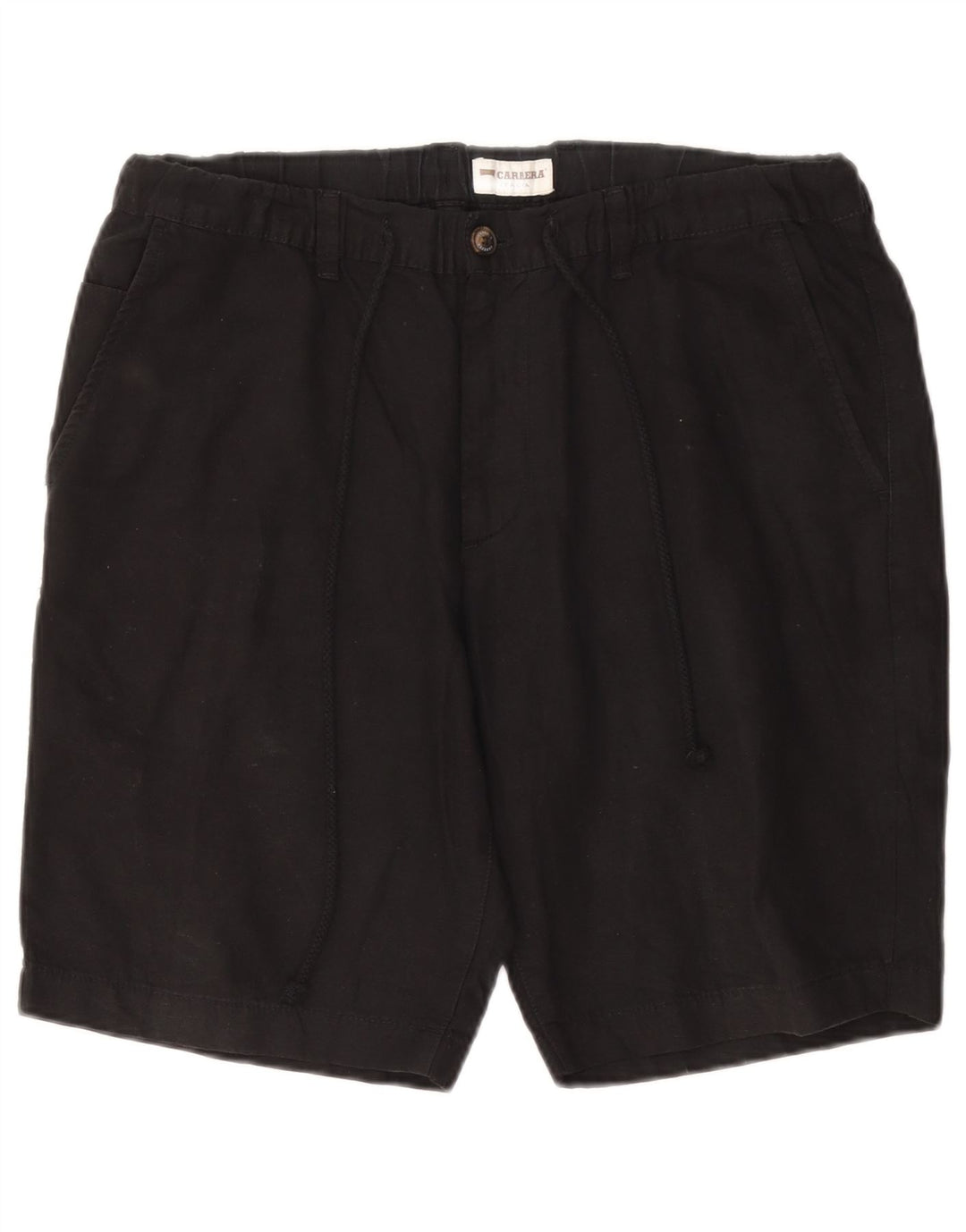 CARRERA Masculino VERONA Chino Shorts Grande W36 Algodão Preto