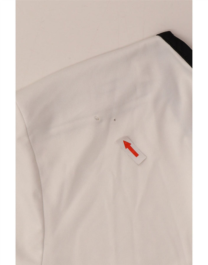 Adidas Mens Aeroready Camiseta Top Médio Branco Colourblock Poliéster