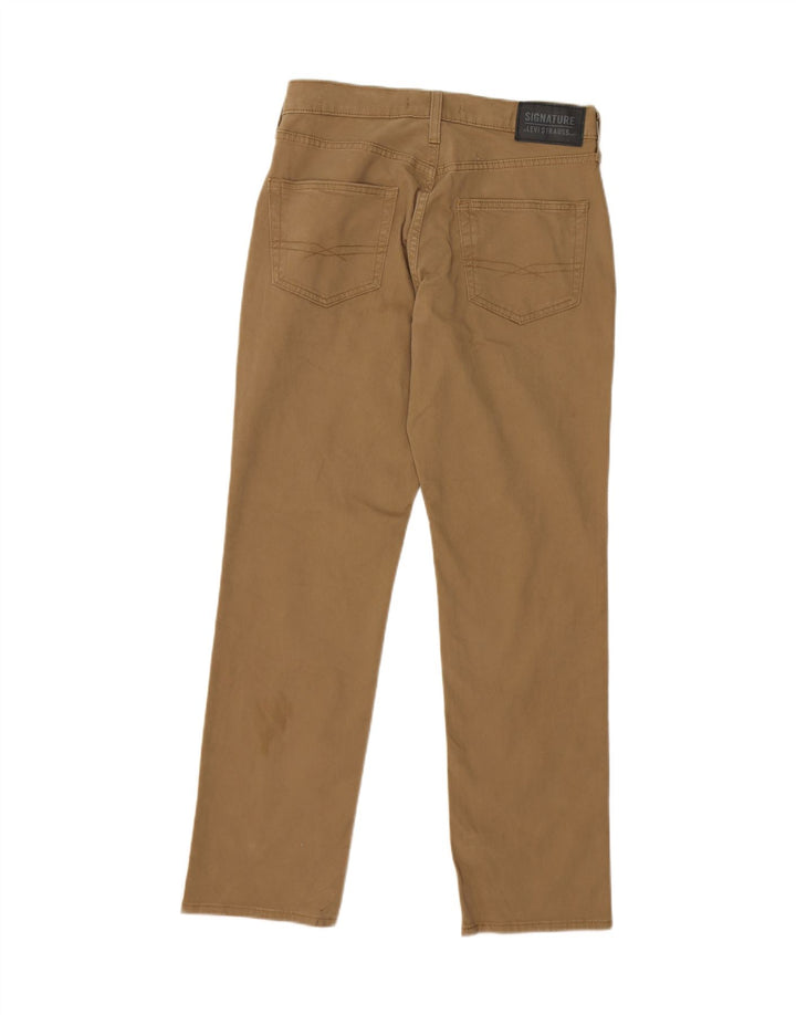 LEVI'S Mens Signature Straight Chino Trousers W29 L30 Beige Cotton Vintage Levi's and Second-Hand Levi's from Messina Hembry 
