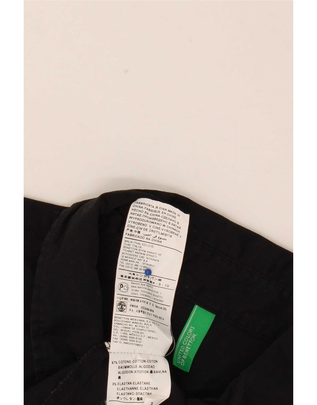 Pulôver feminino Benetton UK 18 XL algodão preto