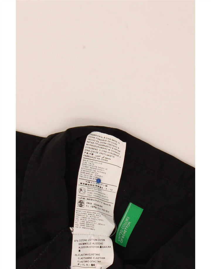 Pulôver feminino Benetton UK 18 XL algodão preto
