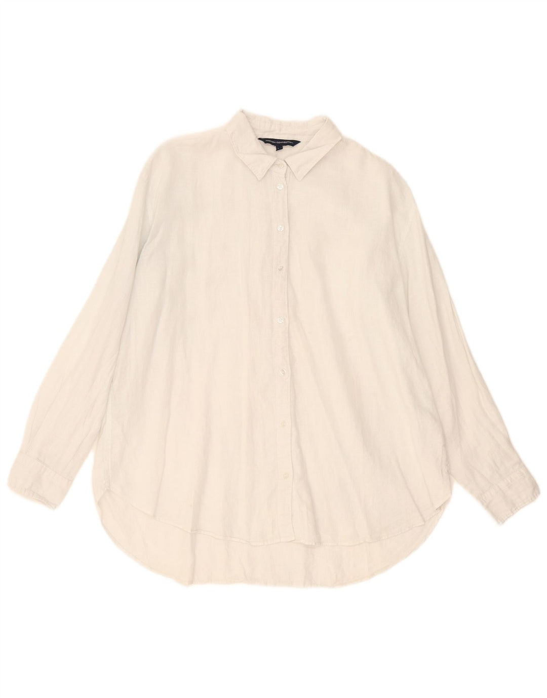 Camisa oversized feminina French Connection UK 12 médio branco