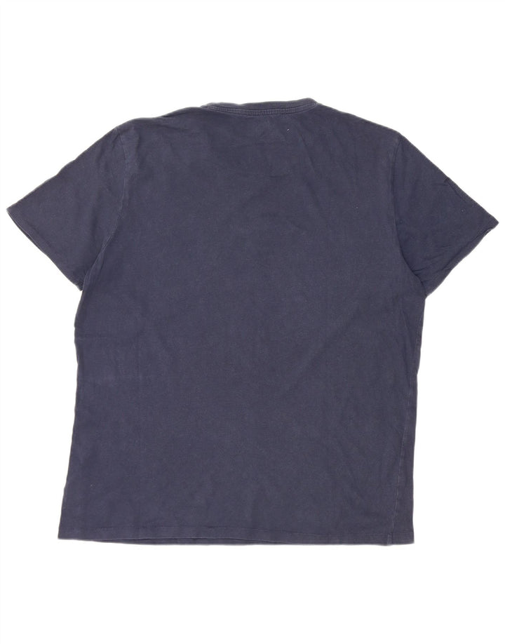 Camiseta Wrangler masculina grande algodão azul marinho