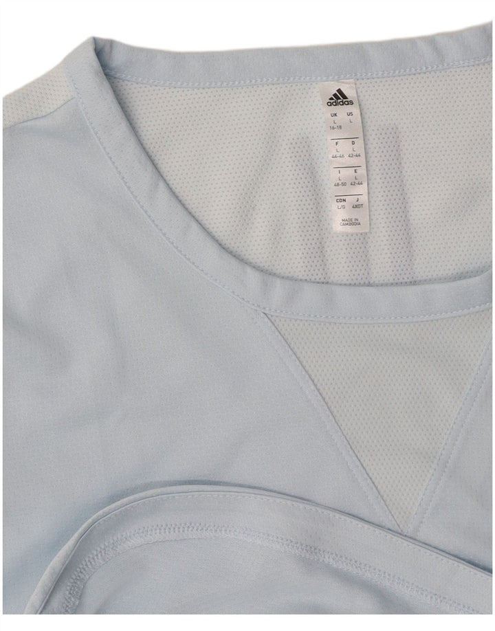 ADIDAS Camiseta Feminina Graphic UK 16/18 Grande Azul