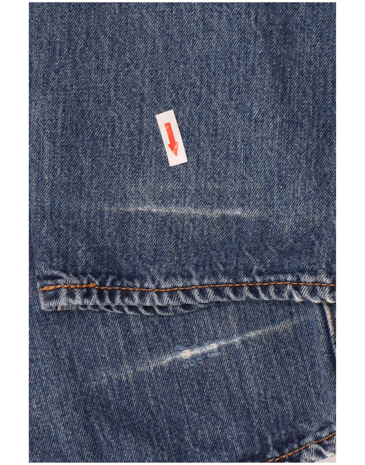 Calça jeans reta masculina Levi's W30 L30 azul algodão