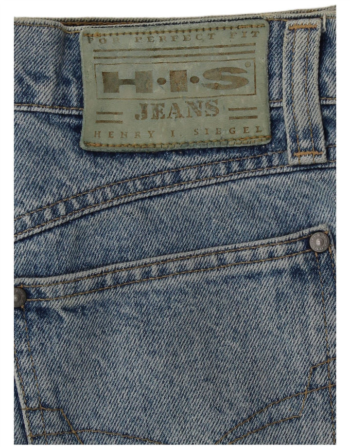 Calça jeans feminina de cintura alta H.I.S W30 L30 azul