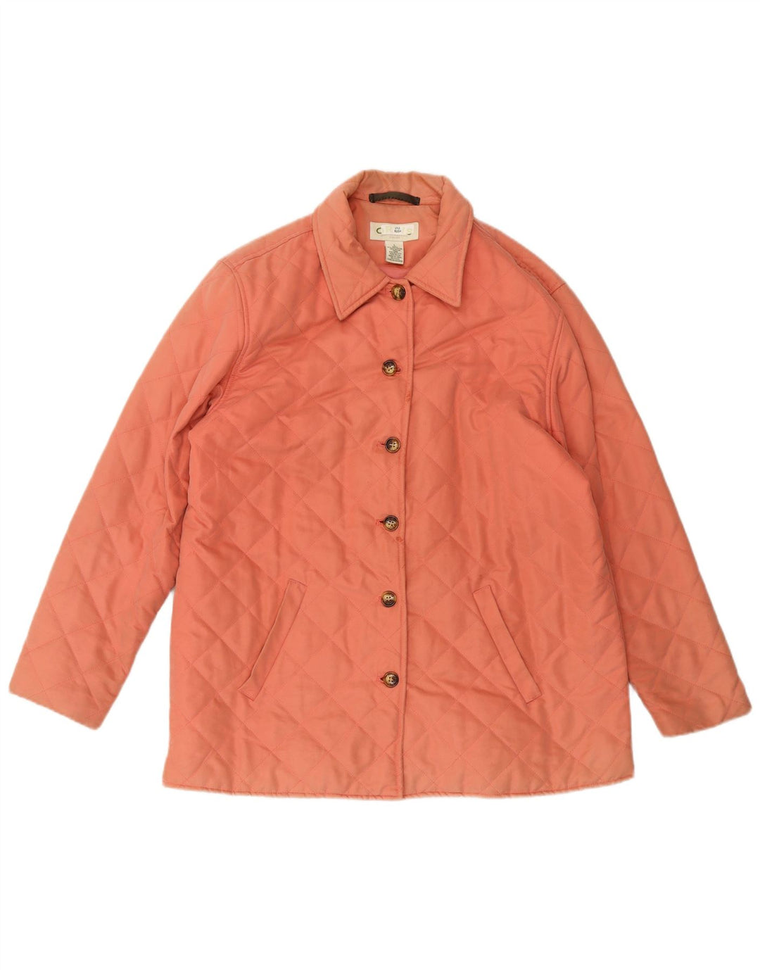 Jaqueta acolchoada feminina ORVIS UK 16 grande poliéster rosa