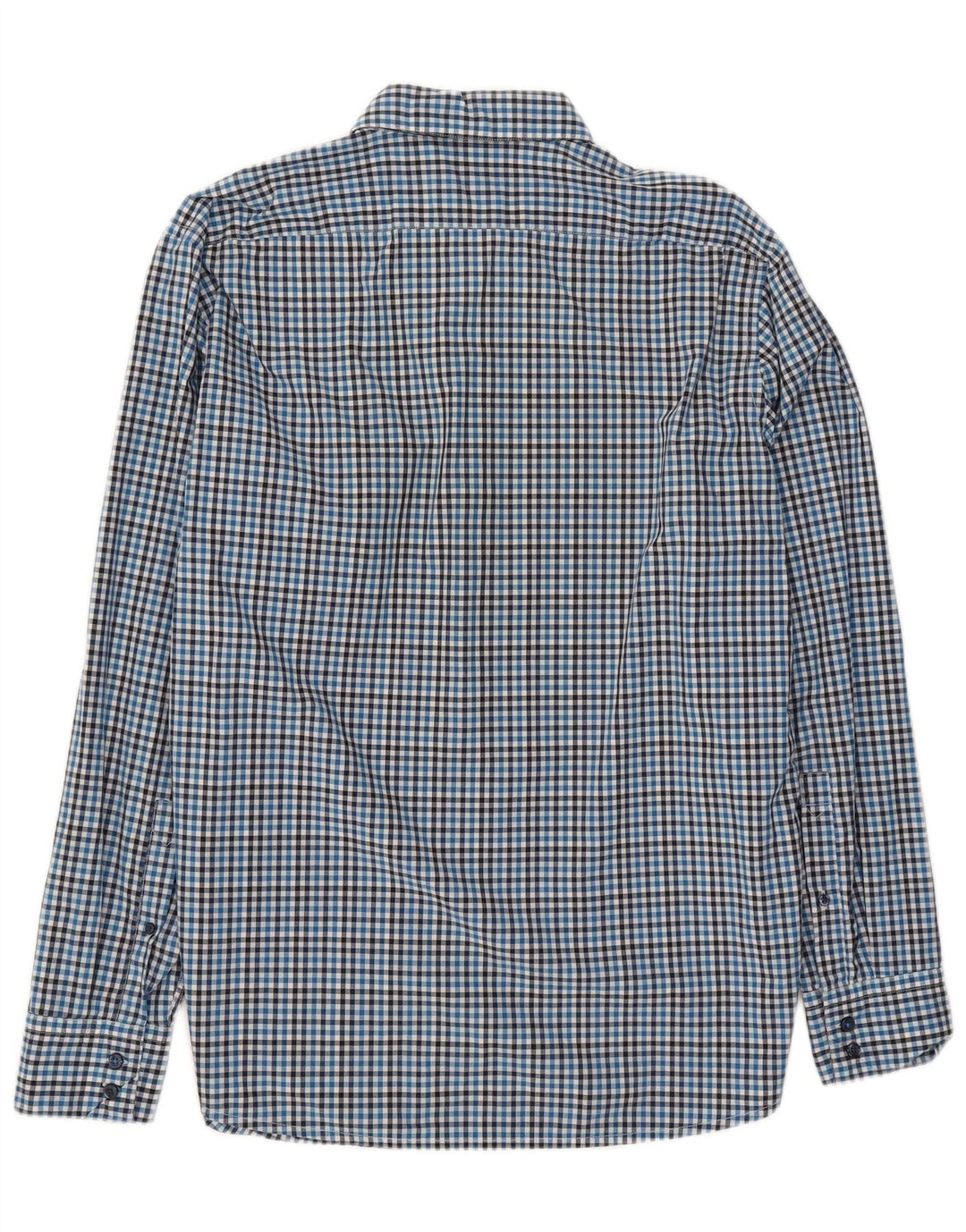 Camisa masculina Hugo Boss Regular Fit XL azul algodão guingão
