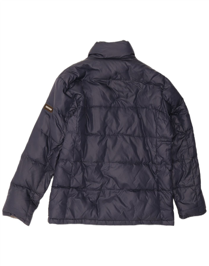 Jaqueta acolchoada masculina ALVIERO MARTINI IT 52 XL azul marinho nylon