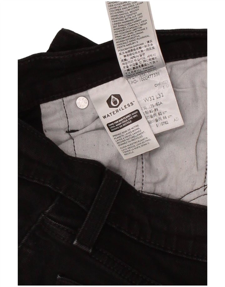 LEVI'S Jeans Slim Masculino W32 L32 Algodão Preto