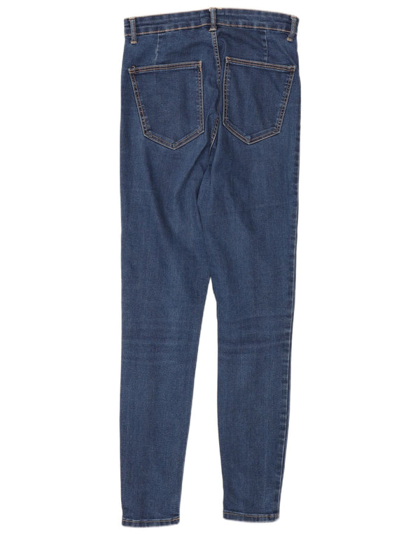 Calça jeans skinny feminina Zara cintura alta EU 40 médio W30 L28 azul