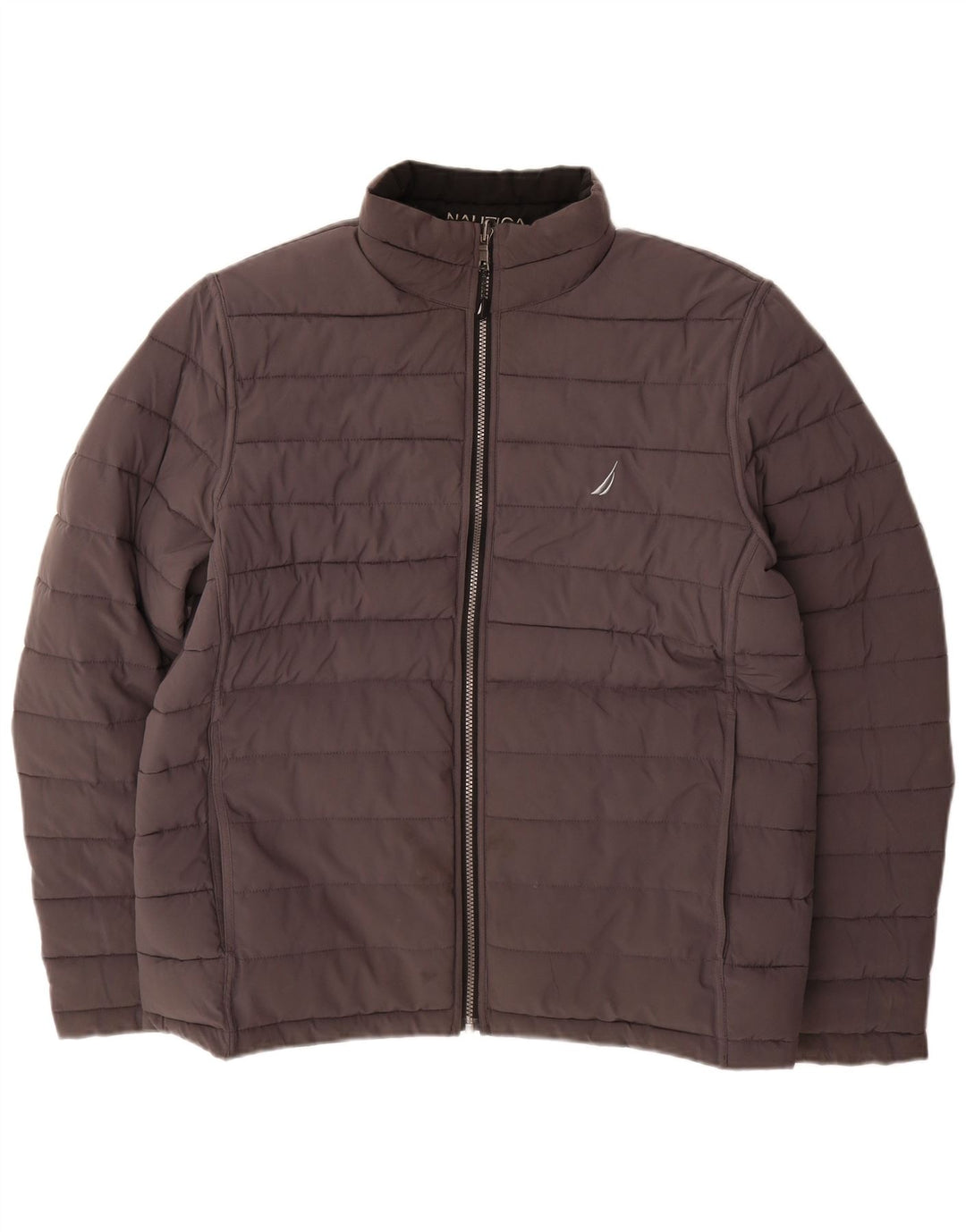 Jaqueta acolchoada reversível masculina NAUTICA UK 40 grande poliéster preto