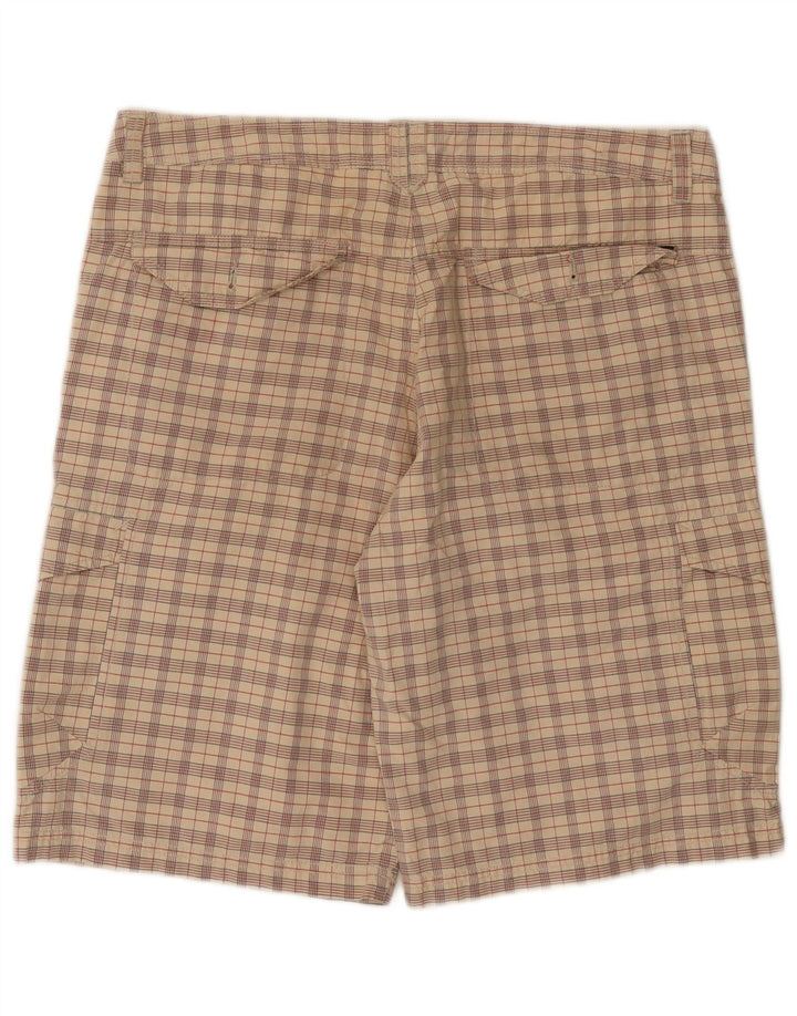 Shorts cargo masculino Invicta IT 52 XL W36 algodão xadrez bege