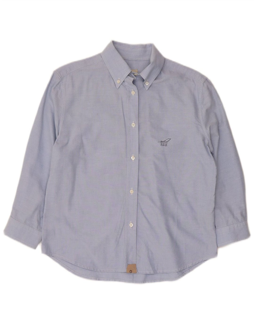 Camisa feminina de manga 3/4 Henry Cottons IT 42 algodão azul médio