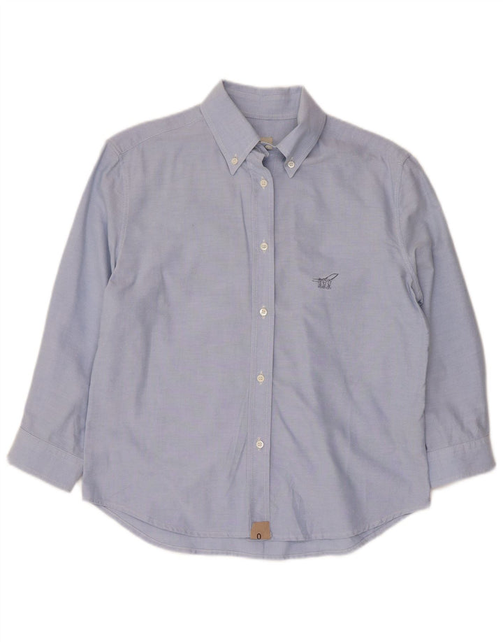 Camisa feminina de manga 3/4 Henry Cottons IT 42 algodão azul médio