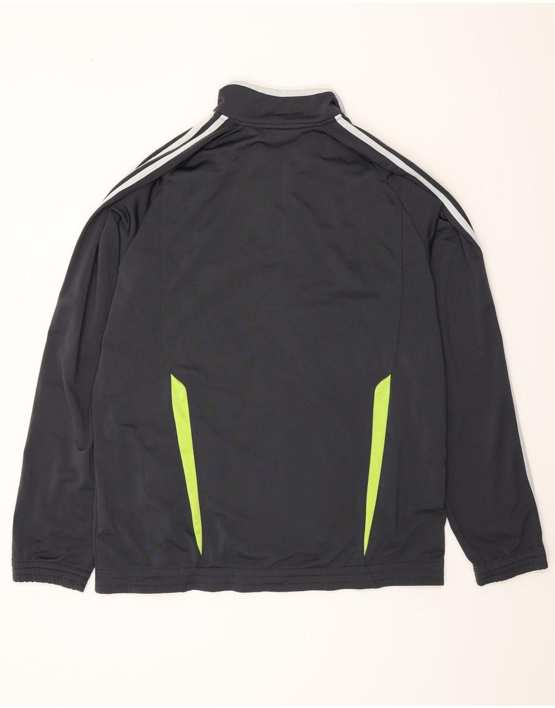 ADIDAS Mens Tracksuit Top Jacket Grande Cinza Colourblock Poliéster