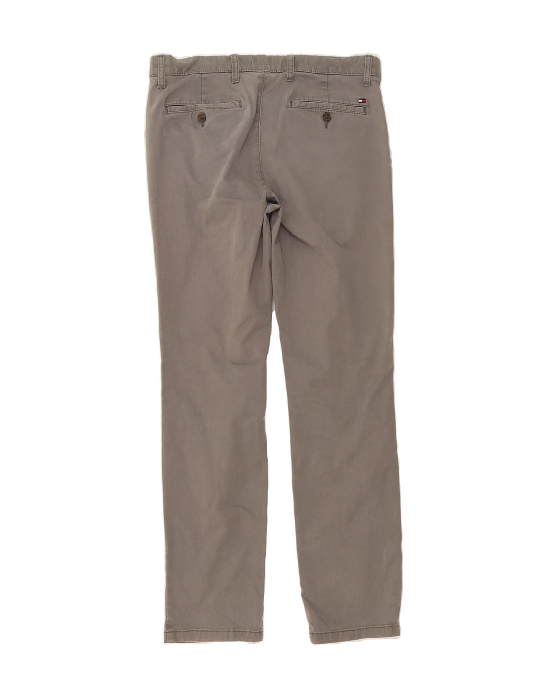 TOMMY HILFIGER Mens Slim Fit Chino Trousers W32 L32 Grey Cotton Vintage Tommy Hilfiger and Second-Hand Tommy Hilfiger from Messina Hembry 