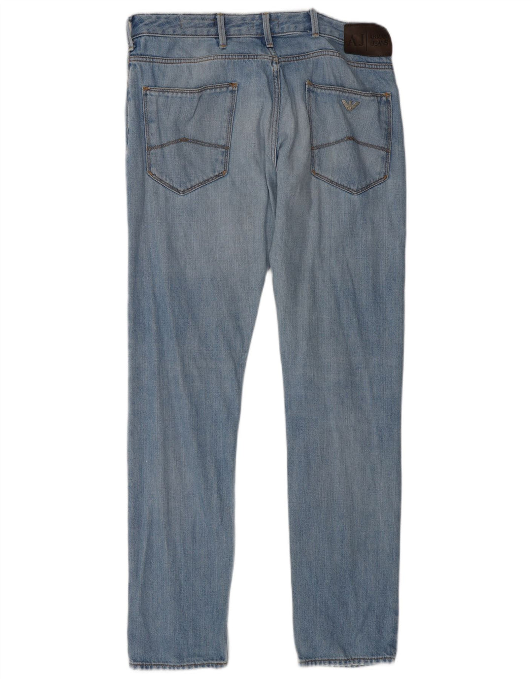 Armani Mens Slim Jeans W32 L30 Azul Algodão