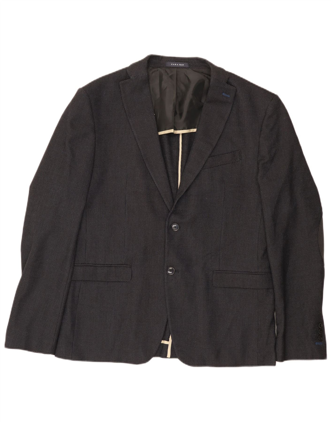 Jaqueta blazer masculina Zara com 2 botões EU 54 XL preta