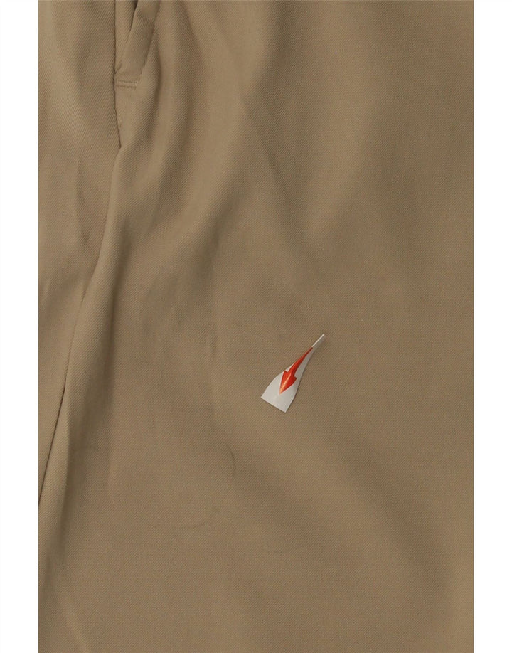 Izod Mens Chino Shorts W34 Grande Poliéster Bege