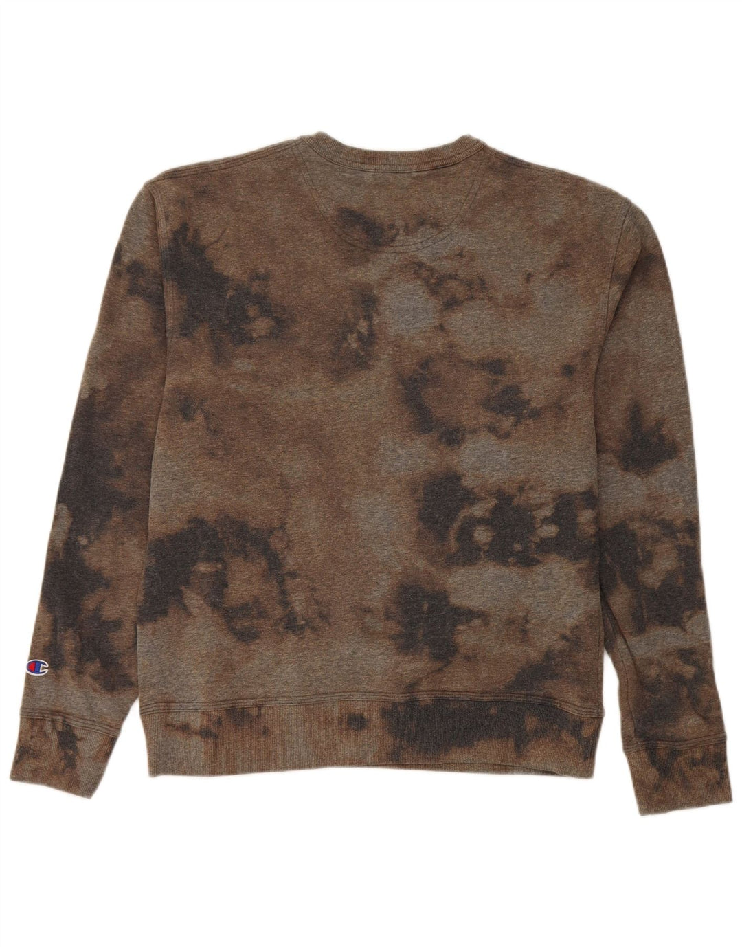 Champion moletom masculino jumper médio marrom tie-dye