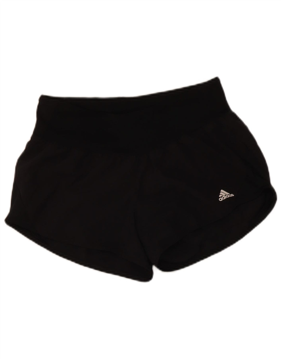 Shorts esportivos femininos Adidas UK 10 pequeno poliéster preto