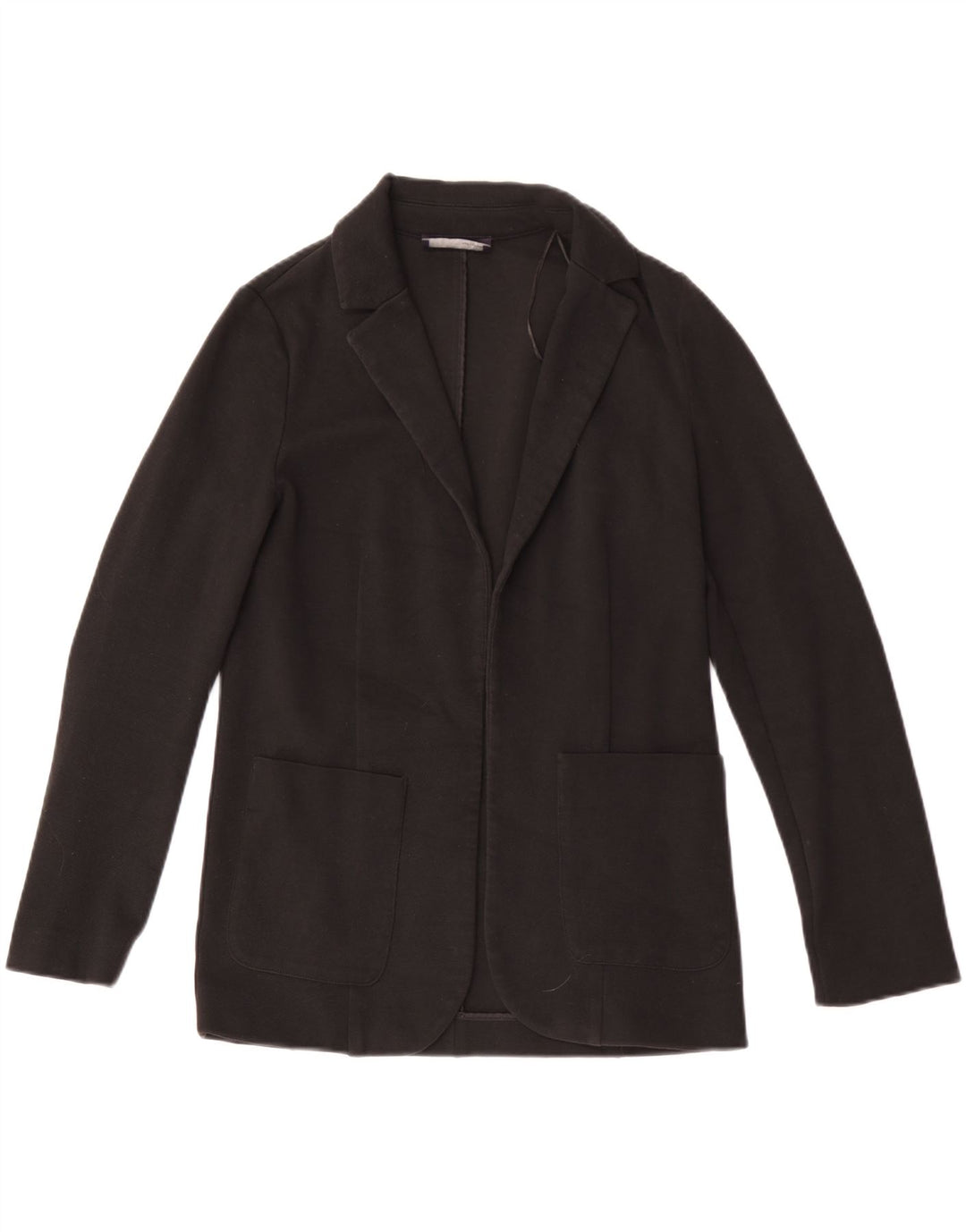 Jaqueta Blazer aberta feminina Marks & Spencer Reino Unido 6 XS preto poliéster