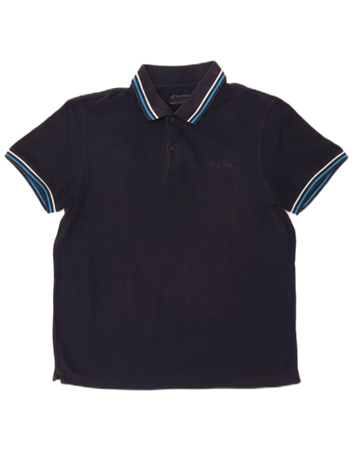 Camisa polo masculina Lotto pequena azul marinho