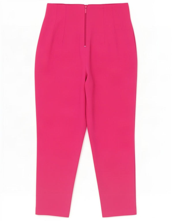 Zara Calça feminina casual cônica média W28 L27 poliéster rosa