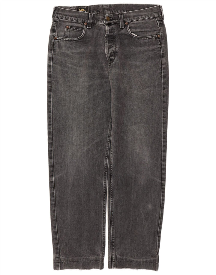 LEE Masculino Chicago Straight Jeans W33 L29 Algodão Cinza