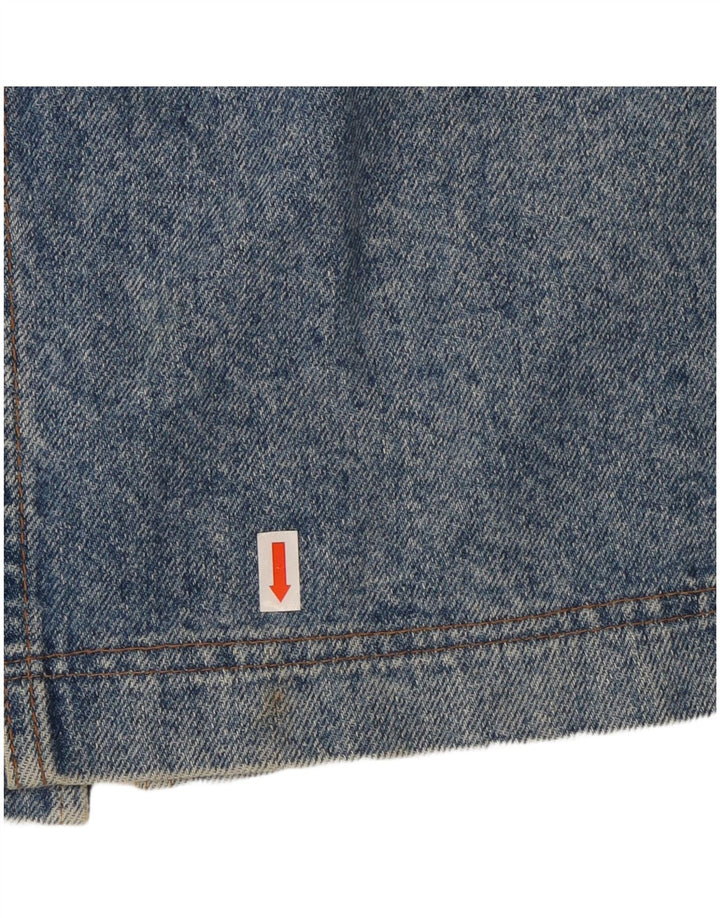 Saia jeans feminina Fordocks IT 44 médio W28 azul