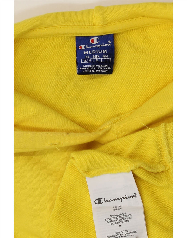 Champion moletom com capuz masculino médio algodão amarelo