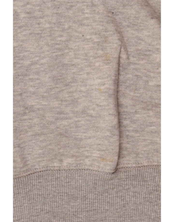 Jumper com capuz masculino French Connection pequeno algodão manchado cinza