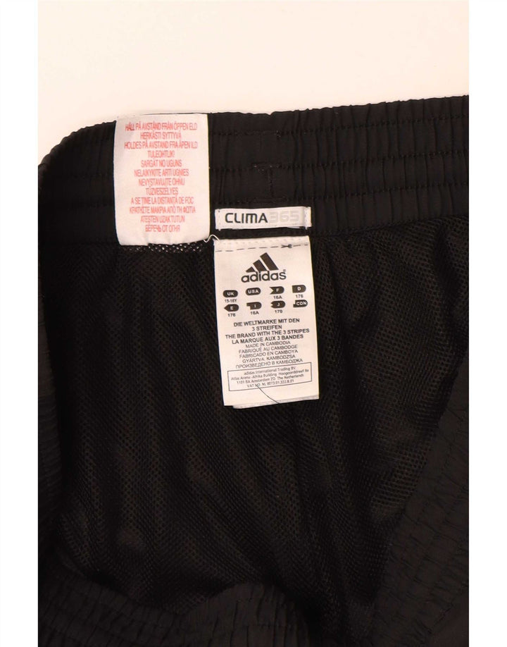 Calças de treino Adidas Boys Climacool Capri 15-16 anos preto poliéster
