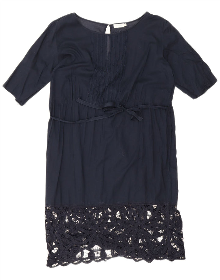 Vestido feminino Henry Cottons IT 46 grande azul marinho