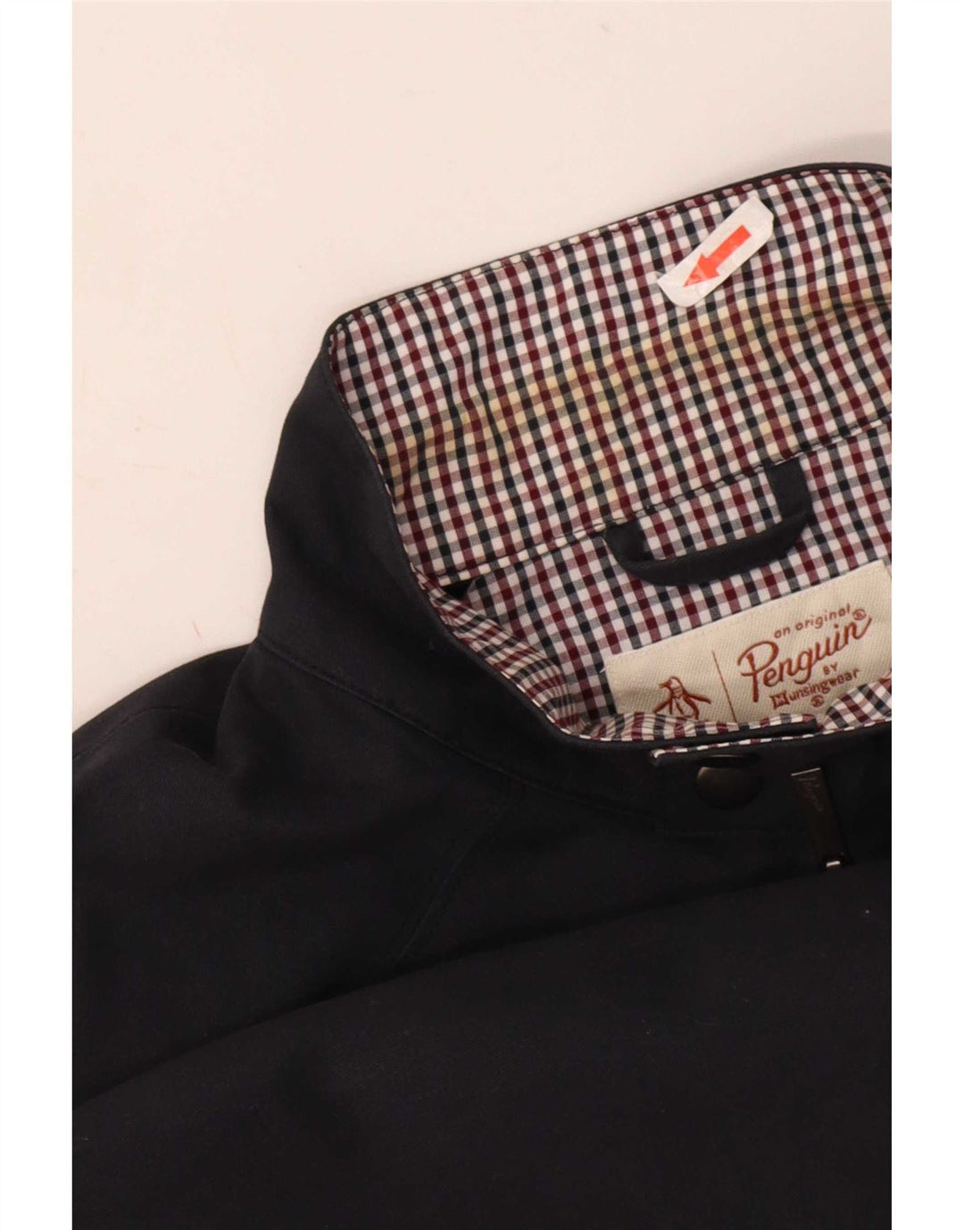 Jaqueta bomber masculina Penguin Reino Unido 40 grande algodão azul marinho
