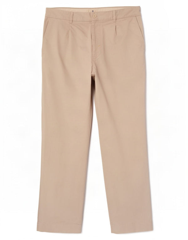 Gap Mens Classic Fit Straight Chino Trousers W36 L30 Beige Cotton
