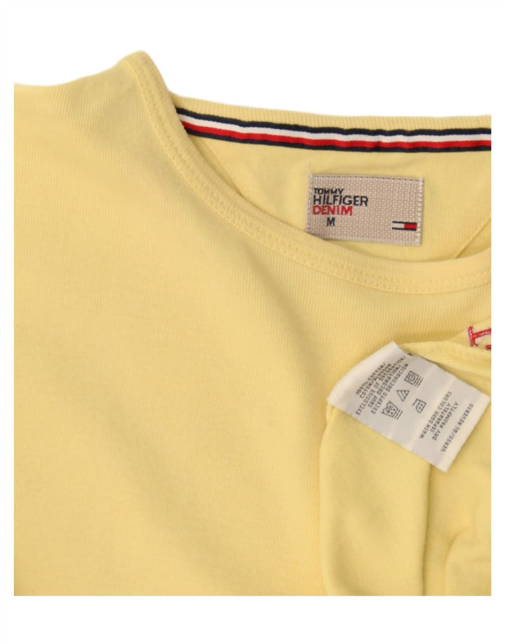 Camiseta masculina Tommy Hilfiger Top médio algodão amarelo