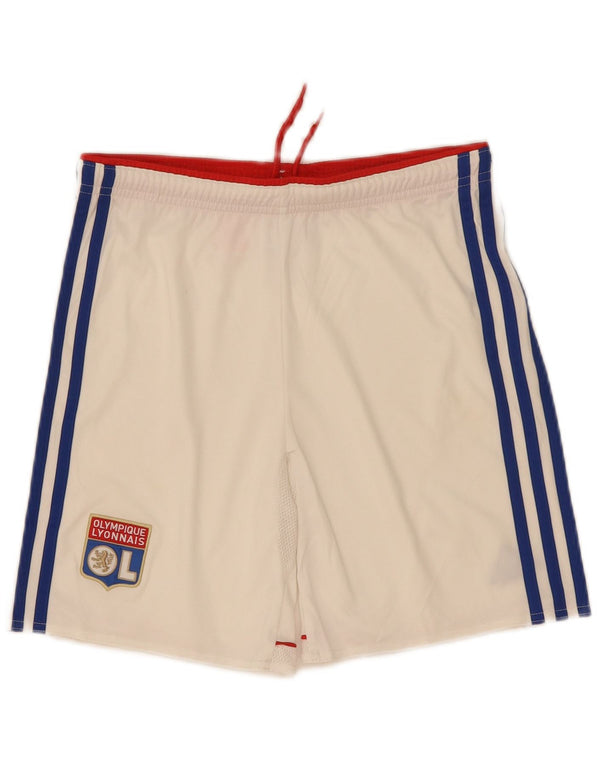 Adidas Meninos Olympique Lyonnais Sport Shorts 11-12 Anos Poliéster Branco