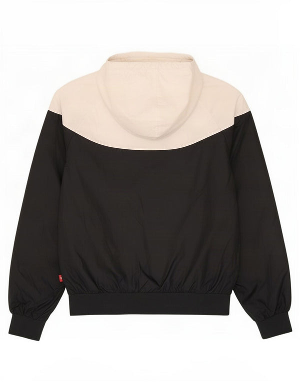 Jaqueta Nike feminina com capuz e moletom UK 14 grande bloco colorido branco