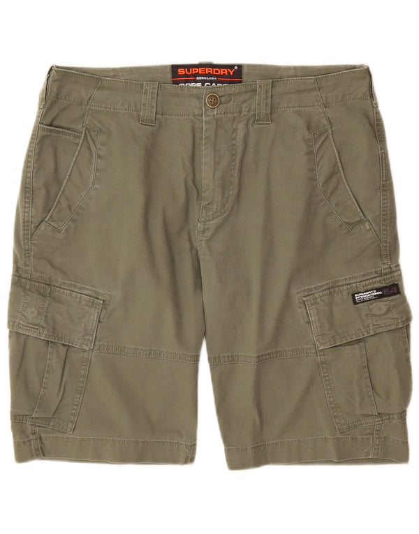 Shorts Cargo Masculino Superdry W32 Algodão Cáqui Médio