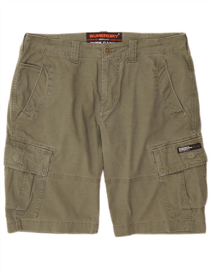 Shorts Cargo Masculino Superdry W32 Algodão Cáqui Médio