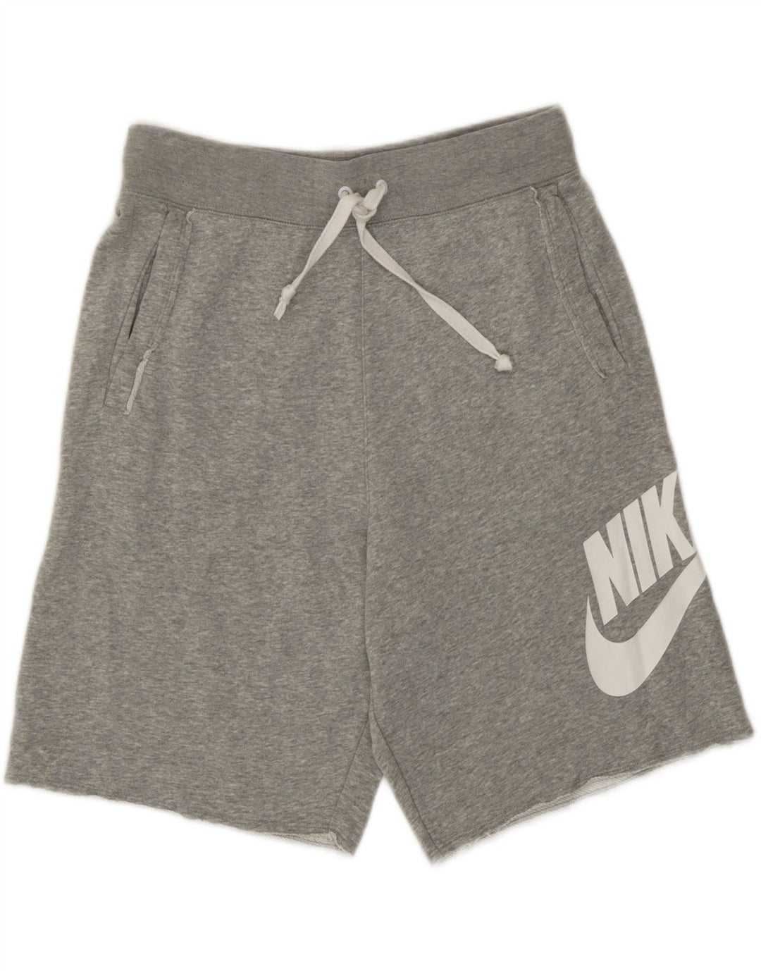 Shorts esportivos gráficos masculinos Nike pequeno algodão cinza