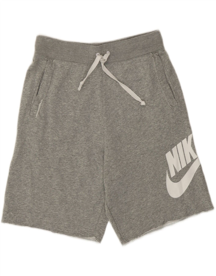 Shorts esportivos gráficos masculinos Nike pequeno algodão cinza